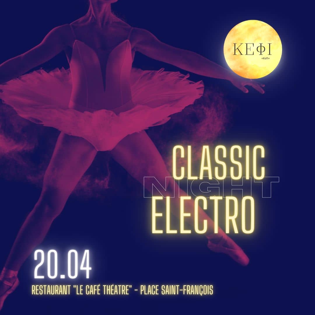 creation d'affiche d'evenement classic electro pour kefi association par canal romeo